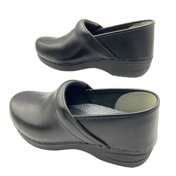 Dansko XP 2.0 8.5 Slip On Work Loafers Black Leather Platform Clog Dress Shoes - Picture 6 of 15